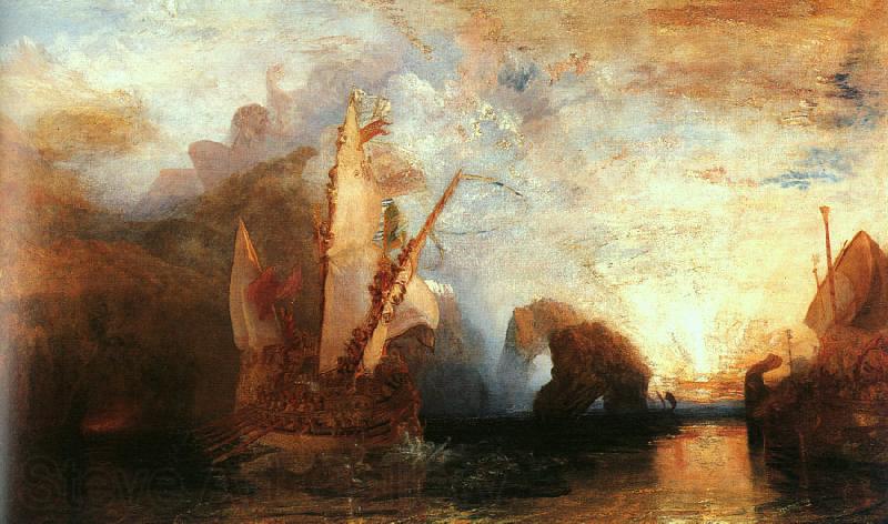 Joseph Mallord William Turner Ulysses Deriding Polyphemus Norge oil painting art